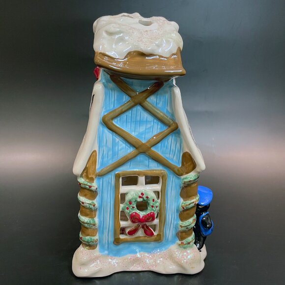 Blue Sky Clayworks Polar Penguin Post Office Ltd. Edition Tealight House 2012 - Picture 5 of 8